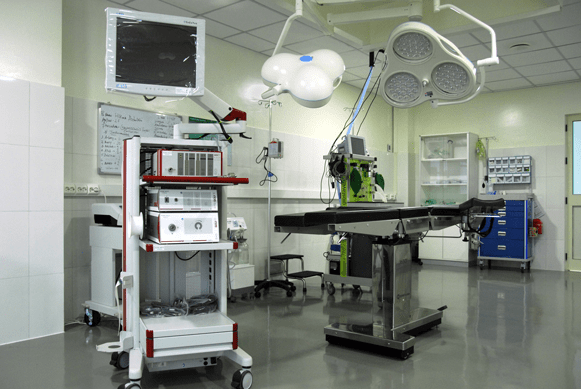 Medical equipment in hospital