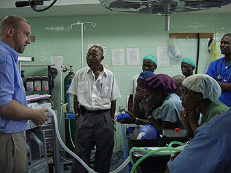 Medical team watching demonstration