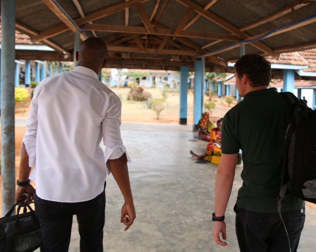 Two men walking